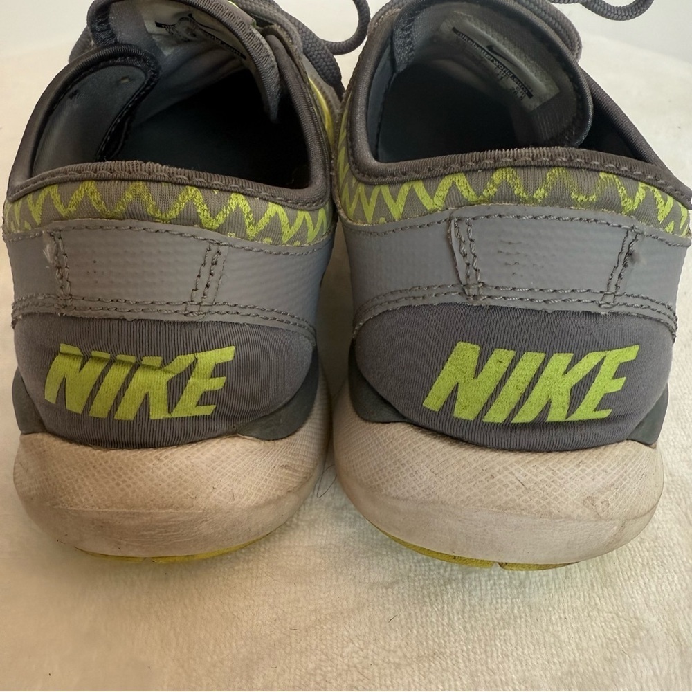 Nike Gray with Neon Yellow Accents Sneakers - Picture 9 of 13